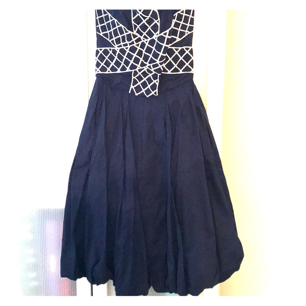Strapless cocktail dress